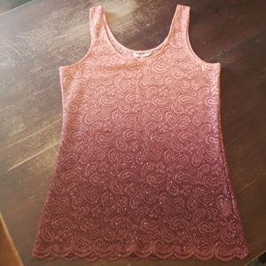 Ombre BKE shimmer tank from Buckle